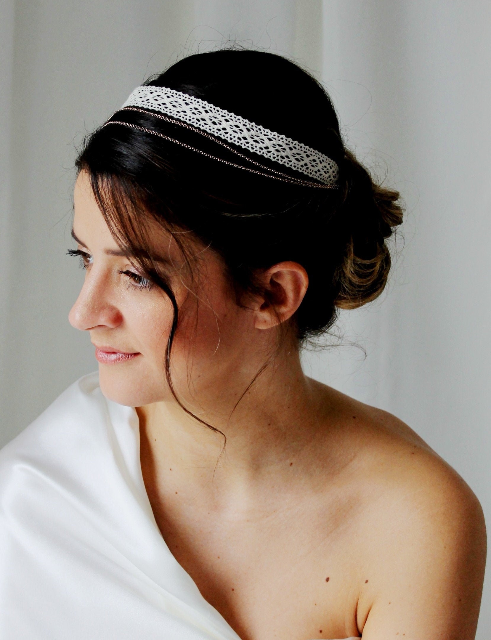 Serre-Tete Noeud Papillon Bleu Blanc Rouge, Accessoire De Deguisement