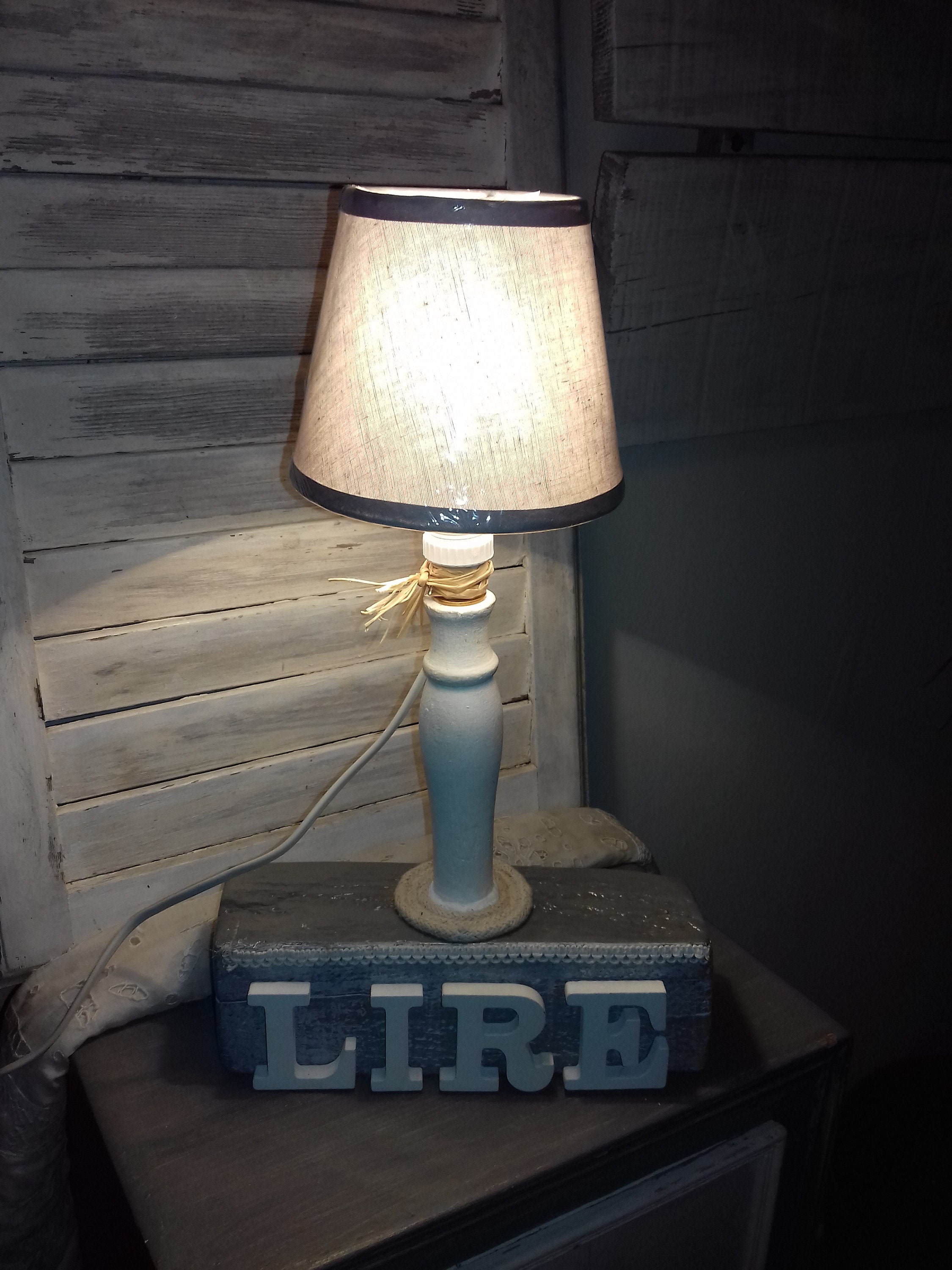 Lampe à Poser en Bois