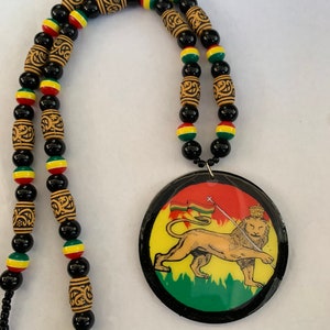 Lion of Judah Rastafari blessings necklace