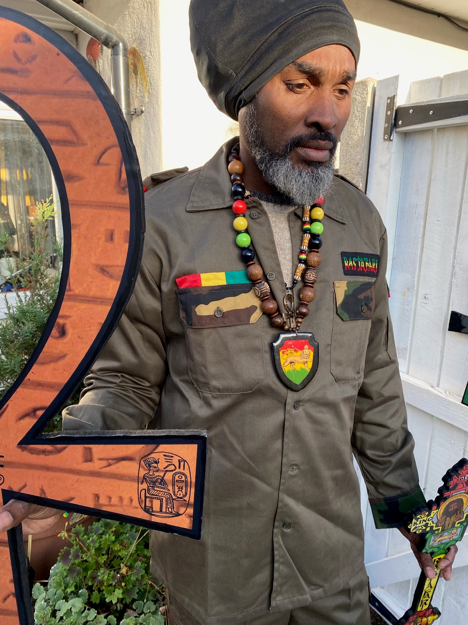 Kakhi Rasta Rastaman Olive Khaki Suit Rasta Jacket and Trousers Gideon Suit Rasta ...