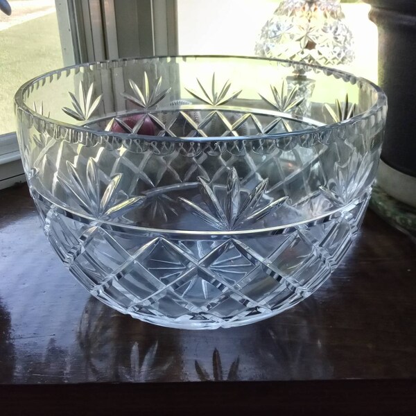 Crystal Punch Bowl Etsy