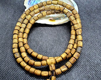 Rare 100% Natural White Kynam, Kinam Agarwood Beads from Vietnam, Nha Trang. 11.21 gms.