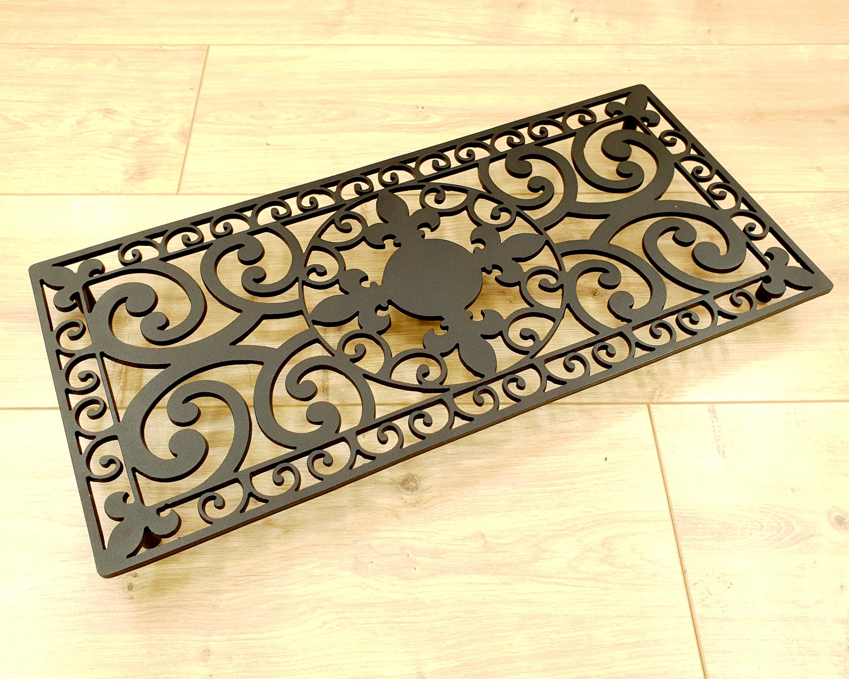S-Size 現品 Yuri_0031 マット｜ドラゴンデコ｜フラワー｜豪華 Decorative Trivet for Hot Dishes, Rustic Hot Pot Table Decoration