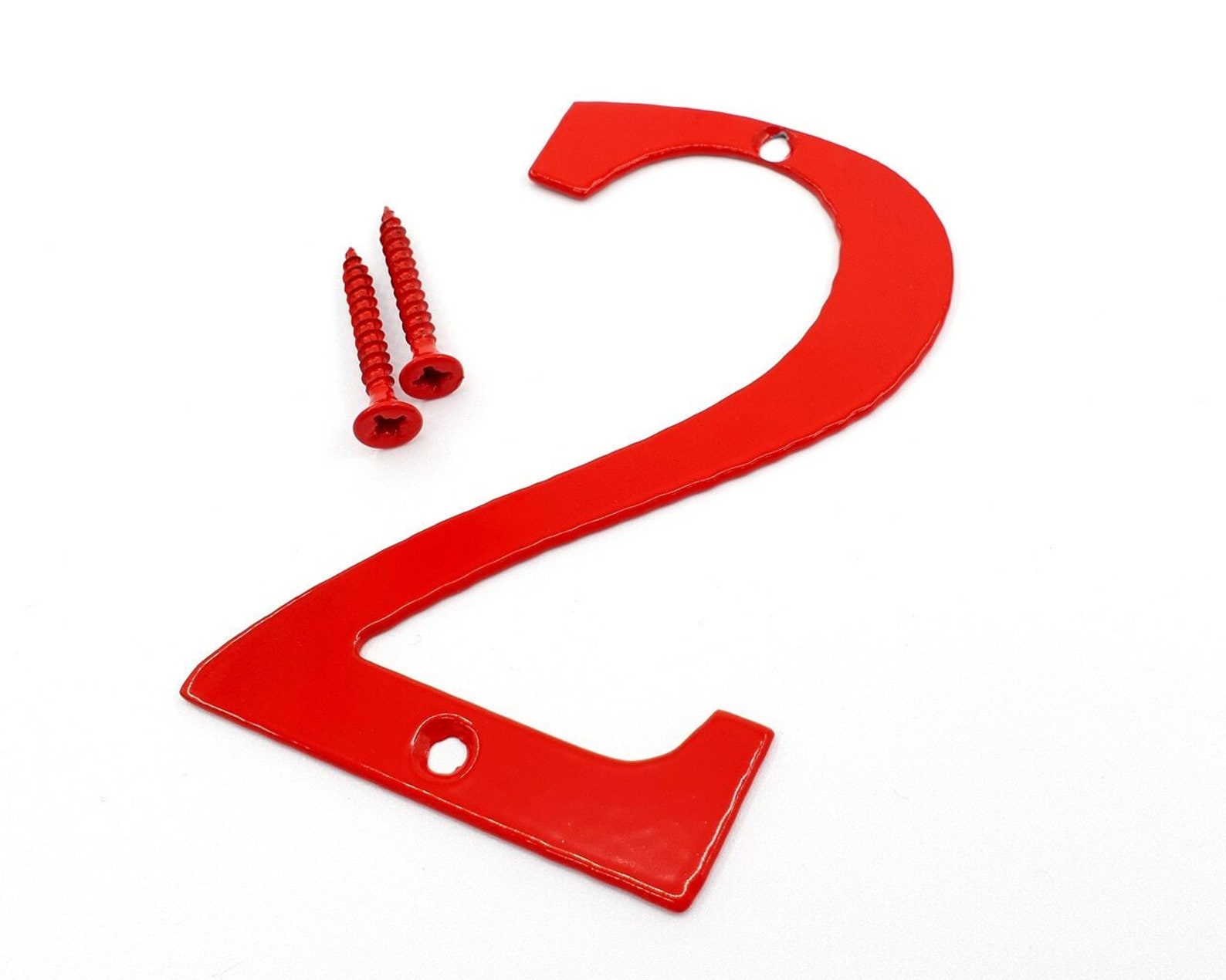 Metal House Numbers - 4 Sizes, Powder Coated, House Sign, House Letters ...