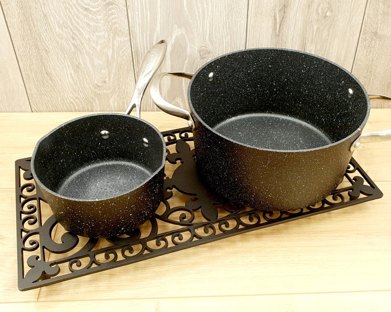 Large Traditional Metal Trivet Large Trivet Metal Trivet Etsy