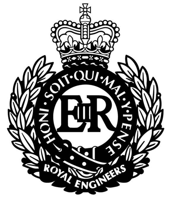 Royal Engineers Cap Badge, Wall Art Gift, Army Retirement Gift