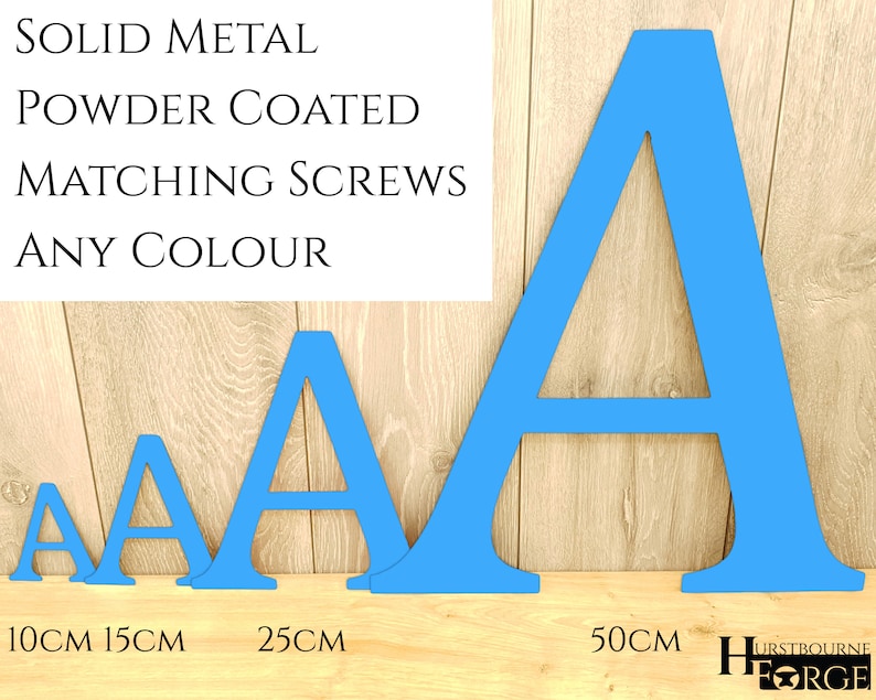 Metal Inishials Light Blue Metal Letters - Sign Letters/numbers, Large Letters, Wedding ...