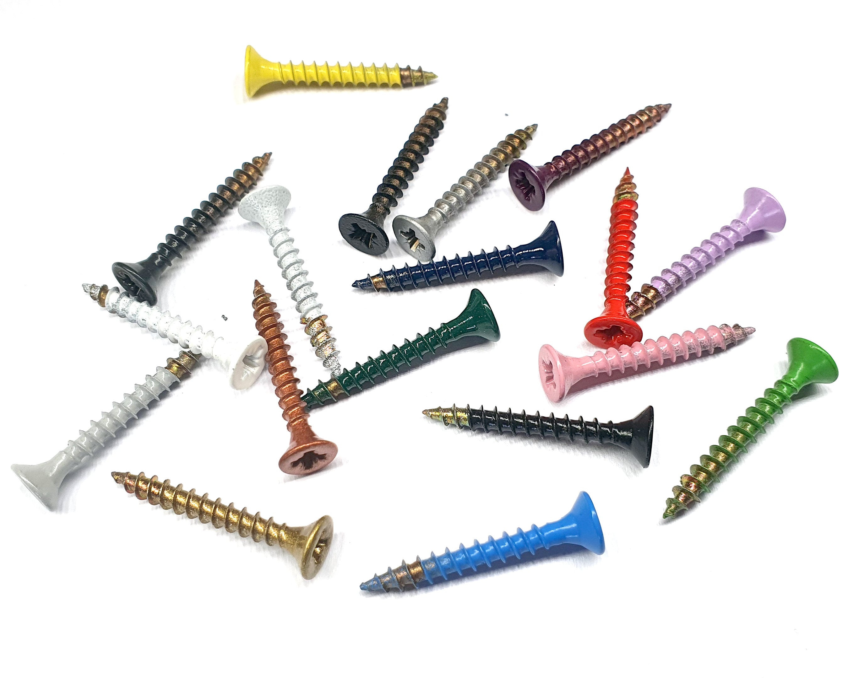 5x50mm PZ2 Coloured Powder Coated Screws Painted Screws Etsy UK