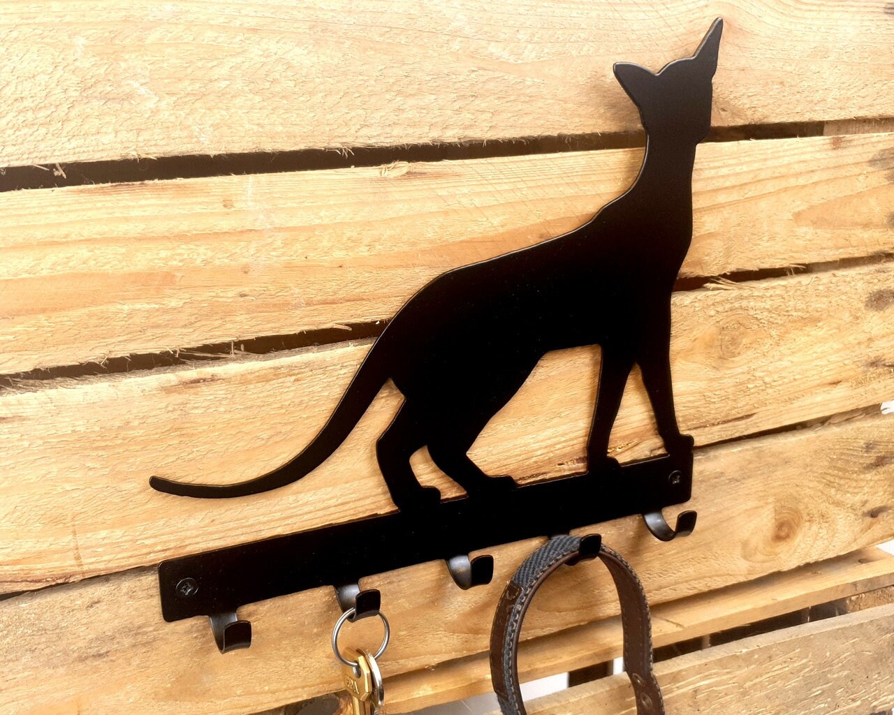 Siamese Cat Key Rack Metal Key Hook, Siamese Cat Gift, Cat Key