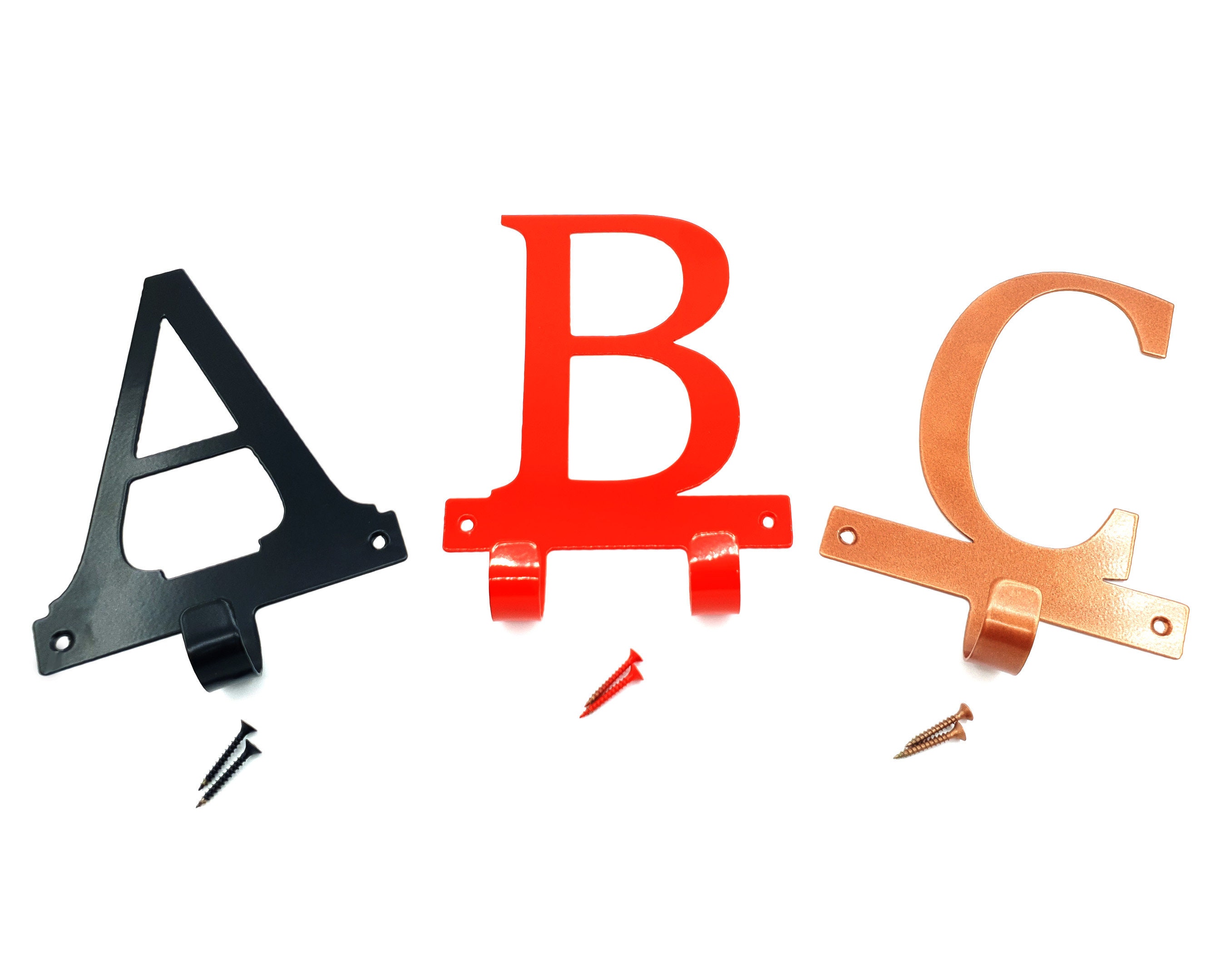 Personalised Letter Hooks Letter Coat Hooks Initial Hooks Etsy