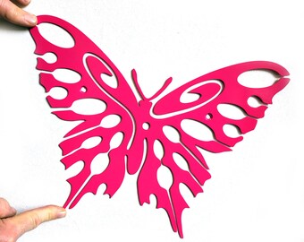 Butterfly Metal Fence Art, Outdoor Metal Insect Decor For Home Farm & Yard