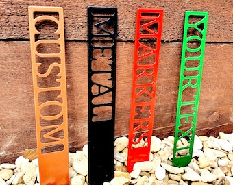 Custom Metal Plant Markers - Plant Labels, Herb Tags, Customised Markers, Personalised Plant Markers, Gardening Gifts, Waterproof Labels