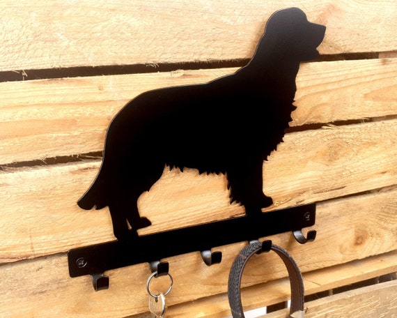 Golden Retriever Dog Key Rack Metal Key Hook Golden Retriever Gift Dog Key Holder Dog Wall Art Personalised Dog Lead collar Holder Etsy UK