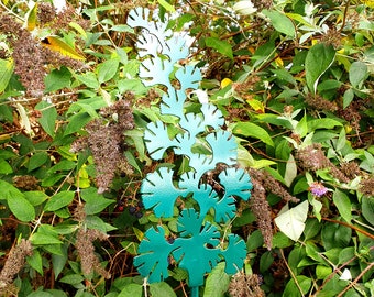 Maidenhair Fern Sculpture- Metal Leaf Gift, Metal Garden Decor, Metal Sculpture, Leaf Stake, Plant Sculpture, Fern Sculpture