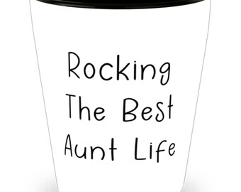 Other aunts me aunticorn from niece nephew cup Pregnancy announcement retirement Auntie to be 1.5 oz shot glass funny rainbow pole dancing unicorn