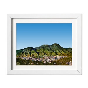 El Ávila Caracas Venezuela Acuarela Hecho a mano Waraira Repano Parque nacional El Ávila Cerro El Ávila image 5