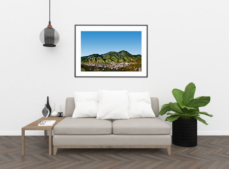El Ávila Caracas Venezuela Acuarela Hecho a mano Waraira Repano Parque nacional El Ávila Cerro El Ávila image 4