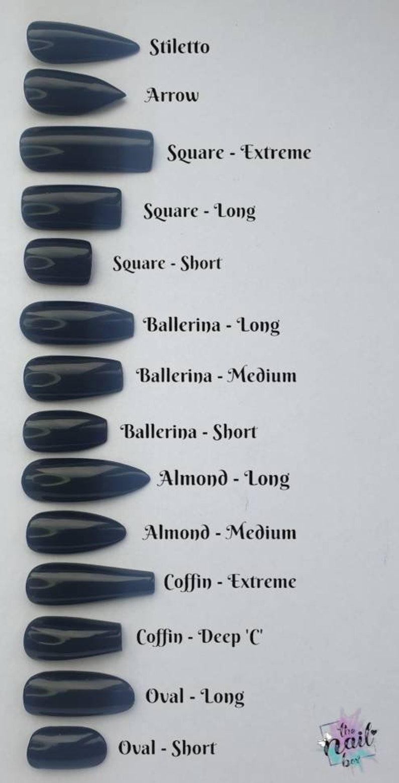 Press On Nail Size Chart Template Press On Nail Size Chart Template