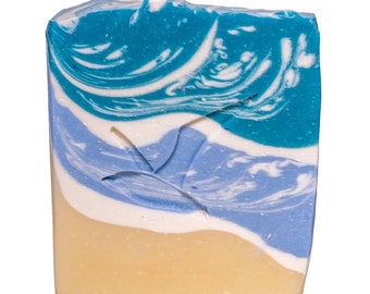Ocean Shore Soap: Devon Sea Salt, Lemongrass Eucalyptus, Handmade