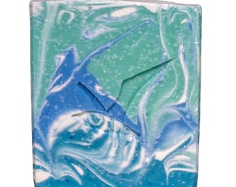 Handmade Ocean Soap Bar: Sea Salt, Lemongrass & Eucalyptus