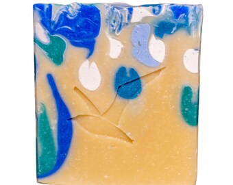 Handmade Ocean Swirl Soap, Devon Sea Salt, Lemongrass Eucalyptus