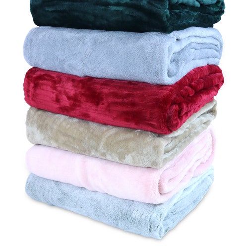24 Pack of Polar Fleece Blankets 50 X 60 in Assorted Etsy