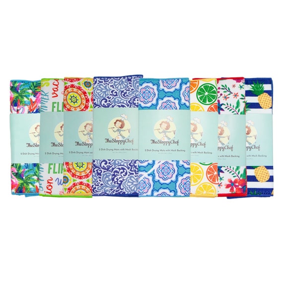 Case of 48 Printed Kitchen Drying Mats 24 Packs of 2 Etsy