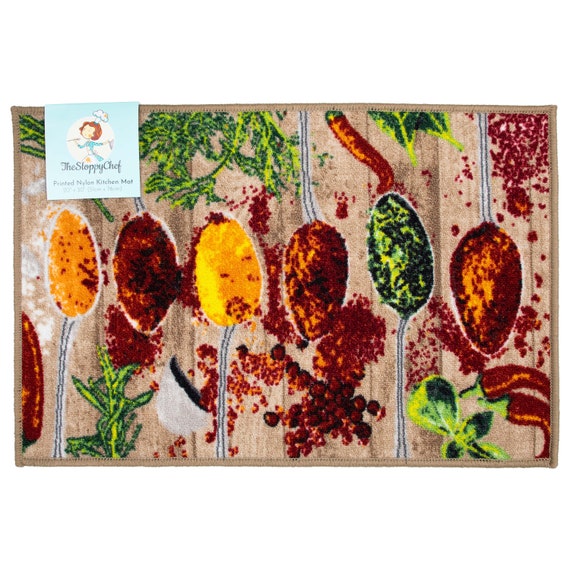 Sloppy Chef Printed Kitchen Area Rug Size Options 20x30 or 