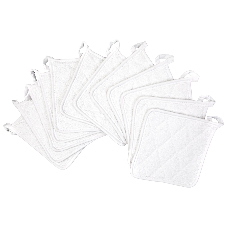 12 Pack of Cotton Kitchen Pot Holders 7 X 7 Wholesale Bulk Etsy