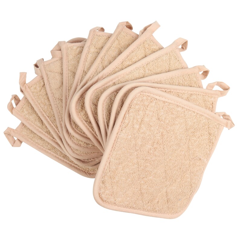 12 Pack of Cotton Kitchen Pot Holders 7 X 7 Wholesale Bulk Etsy