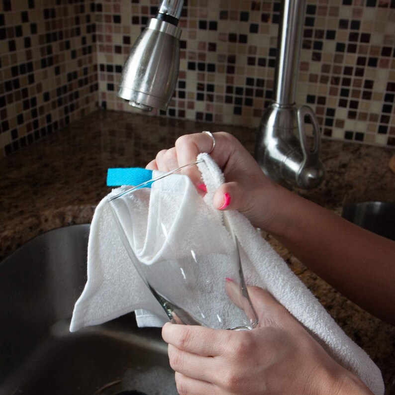 12 Pack of Washcloths W/ Colored Hanging Loops 12 X 12 Etsy