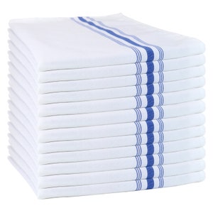 12 Pack of Bistro Napkins - 18 x 22 - Color Options - Restaurant Quality Spun Polyester Napkins