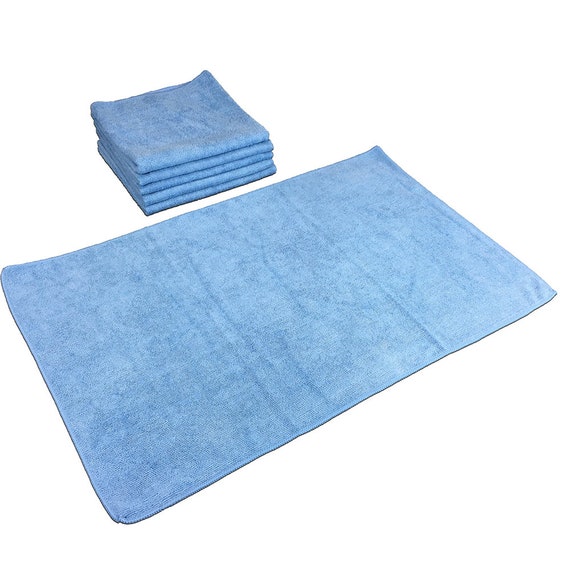 12 Pack of Microfiber Hand Towels- 16 x 27- Blue