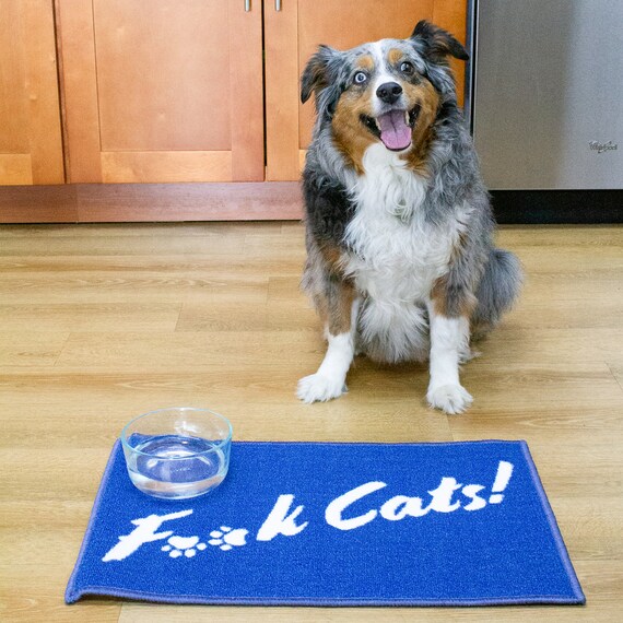 Pet Bowl Mat for Dog Owners Funny Decorative Printed Design Etsy