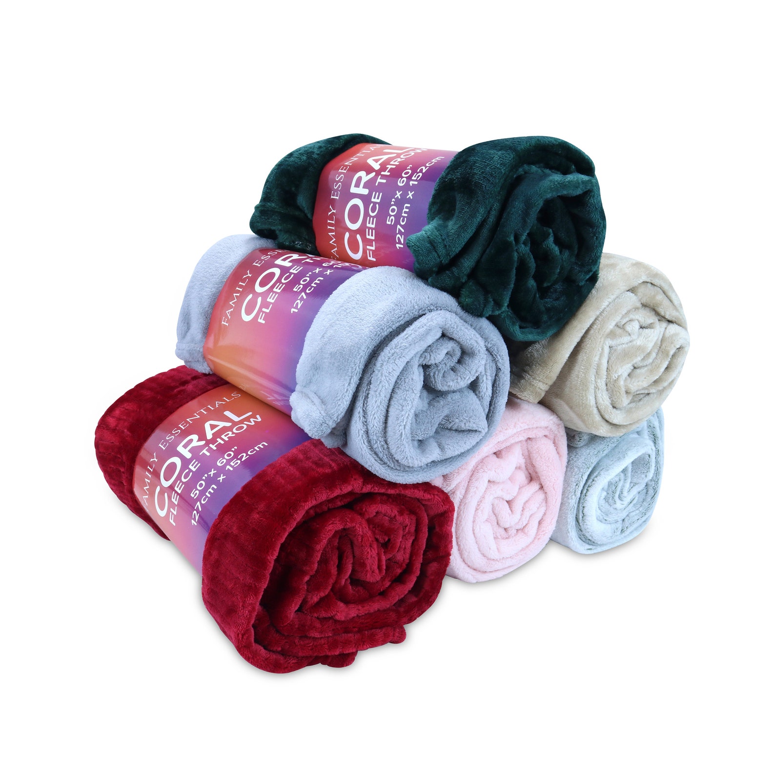 12 Pack of Coral Fleece Throw Blankets 50 X 60 in Assorted Etsy