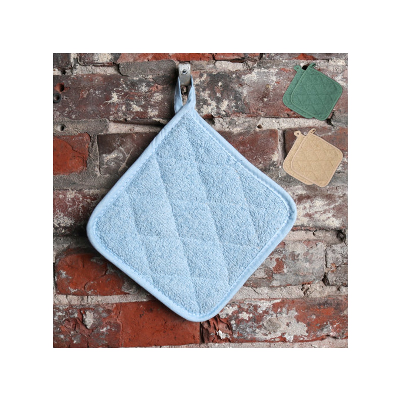 12 Pack of Cotton Kitchen Pot Holders 7 x 7 Wholesale Bulk Etsy