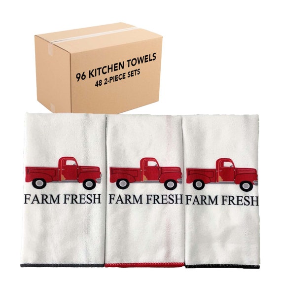 Farm Fresh Kitchen Towels Bulk Case of 96 Towels 48 Sets of Etsy