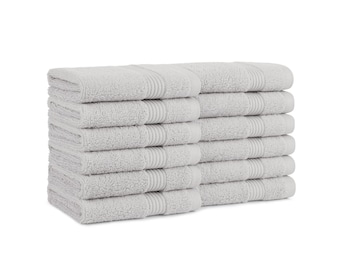 ECO Towels 6-Pack Bath Towels - Extra-Absorbent - 100% Cotton - 27in x 54in  - Towels for Bathroom - Extra Large Shower Towels