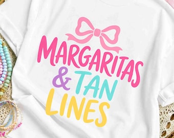 Margaritas Tan Lines PNG, Summer Beach Sublimation Download (Digital File)