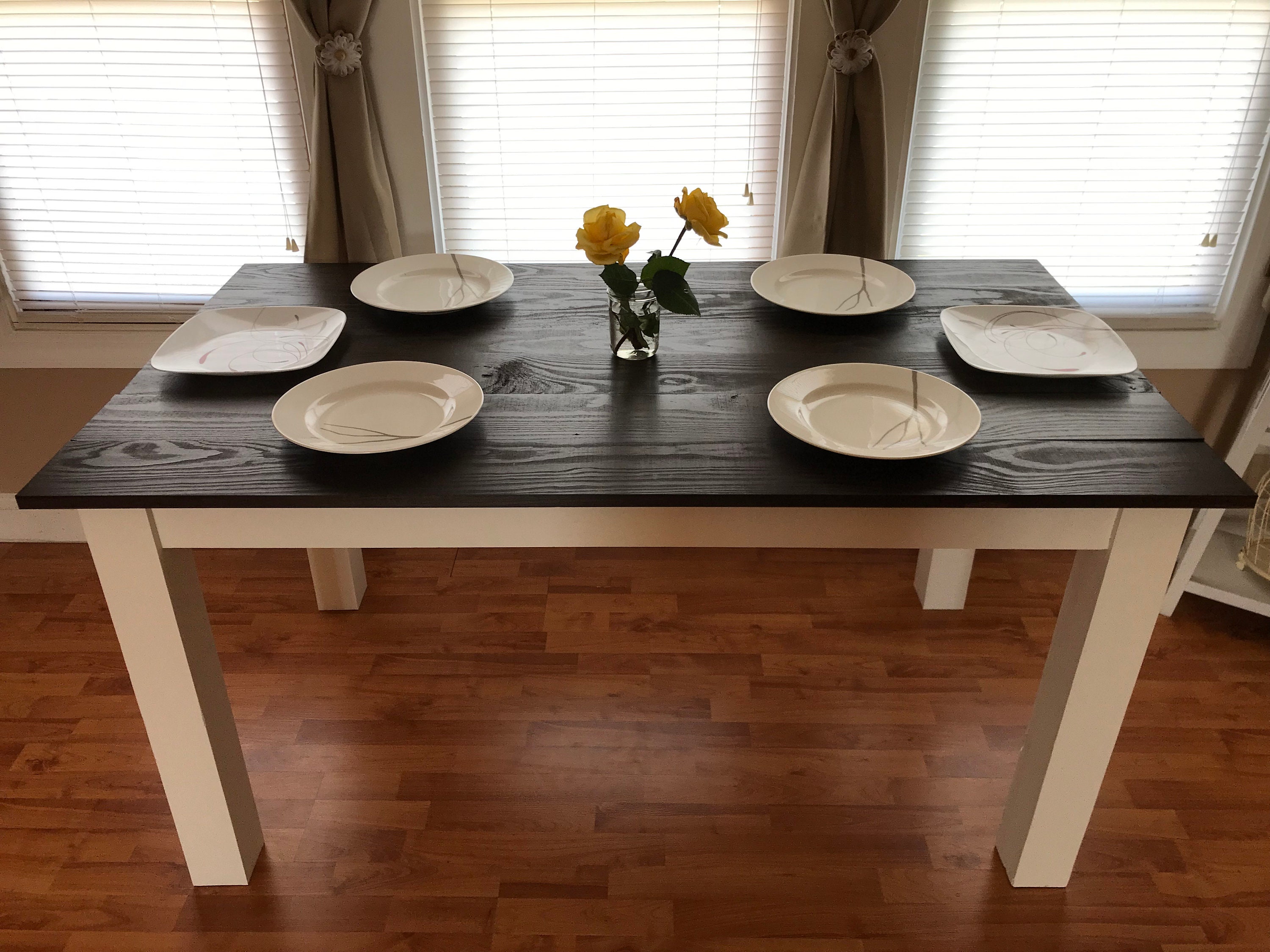 Farmhouse Dining Table, Rustic Farmhouse Table, Custom Made - Etsy
