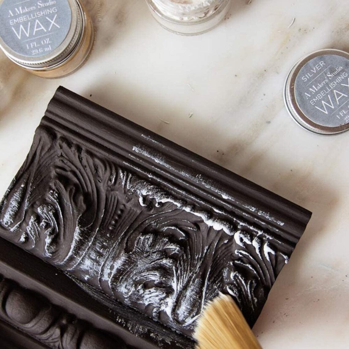 Embellishing Wax Silver Metallic Soft Wax & Gilding Wax | Etsy