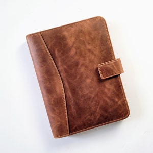 PERSONALIZED Leather Jr Legal Padfolio, Monogrammed Leather Portfolio Cover Custom Corporate Gift Monogram Initials For Him