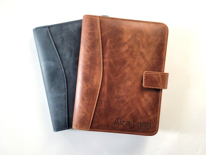 PERSONALIZED Leather Jr Legal Padfolio, Monogrammed Leather Portfolio