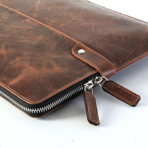 Dell XPS 15 Leather Sleeve Case Personalized Leather Laptop Sleeve 15 in