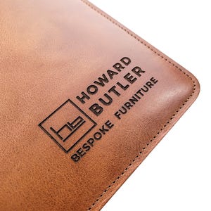 Personalized Leather Portfolio: Zippered A4 Padfolio, Laptop Organizer