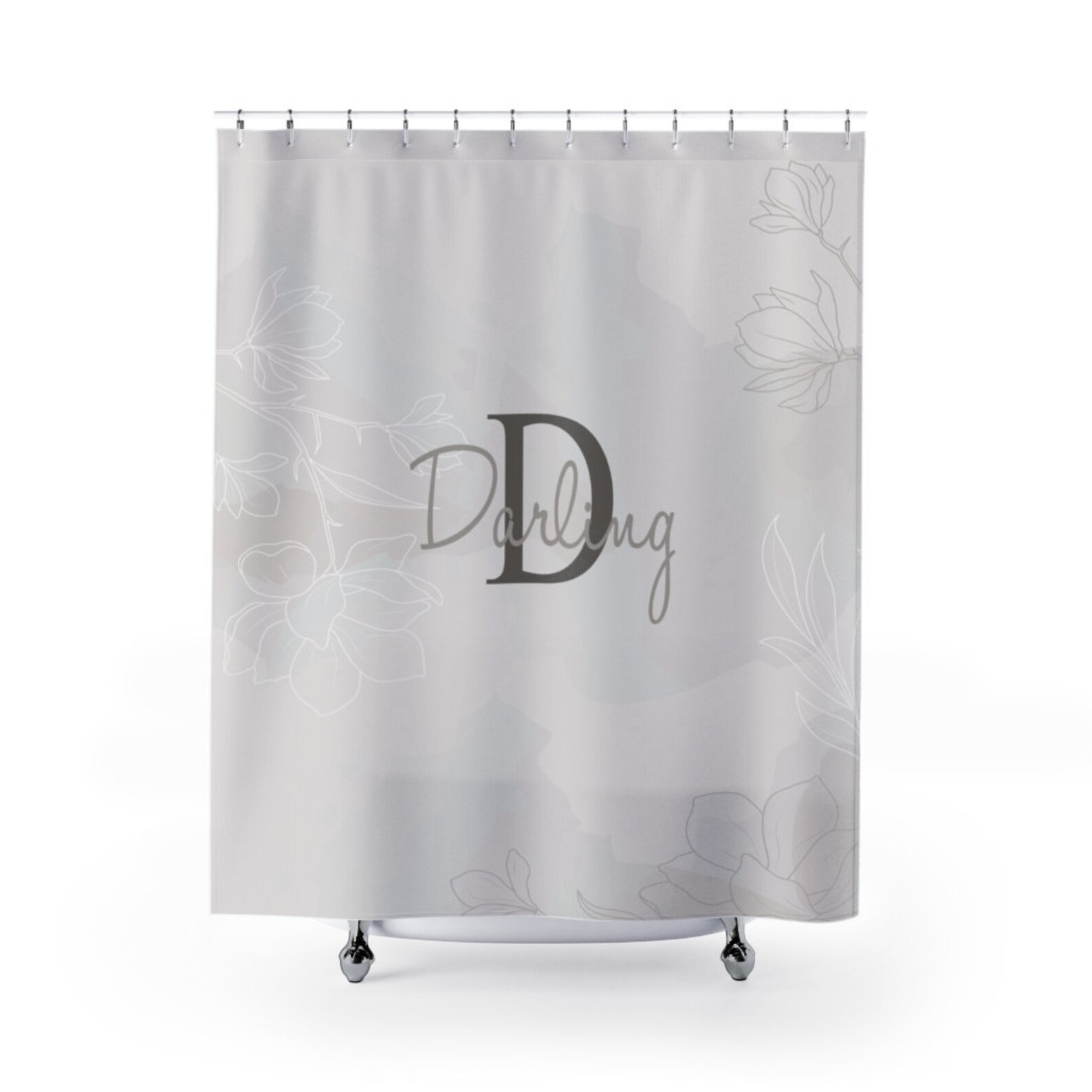Personalized Shower Curtain monogram shower curtain Etsy