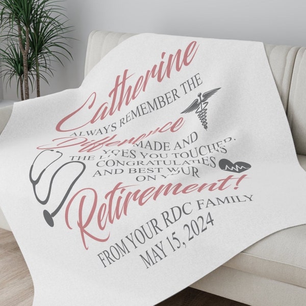 nurse retirement gift for women personalized nurse retirement blanket customized best nurse retirement gift woman nurse retirement