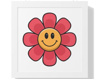 Smile Flower Printable Svg Png Files Digital Download Happy Flower