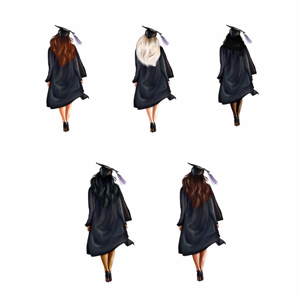 grad girl silhouette graduation 2024 svg png grad silhouettes girls printable digital prints pdf ai downloadable clipart cricut silhouettes
