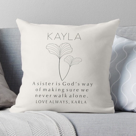 Pillow gifts for sister hotsell